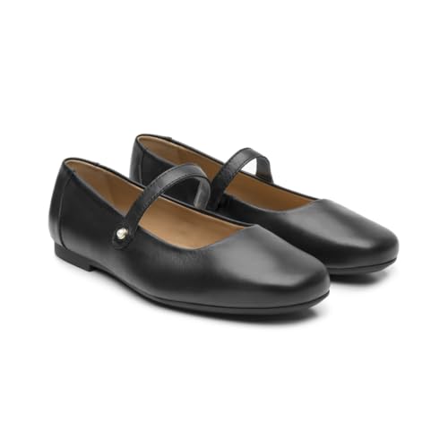 Flexi Flats Mujer Estilo 136805 Negro (24.0 cm)