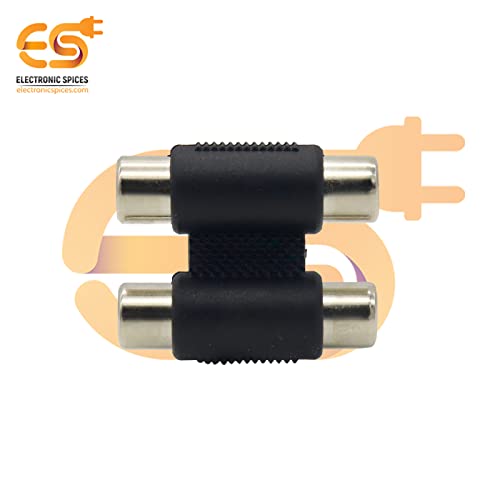 Image of Electronic Spices Dual RCA coupler 2 female to 2 female audio connector pack of 20pcs