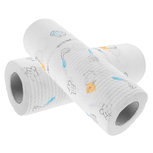 HAWILLOSCH 2 Rollos Trapo paño de Cocina de Doble Uso Suministros de Cocina Plato de Ropa Kitchen Towels bayeta escurreplatos paños de Cocina para Lavar Platos Papel de Cocina Tela no Tejida