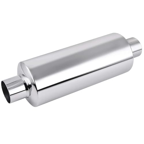 Image of EVIL ENERGY 2 inch Resonator Muffler Stainless Steel (2.0 inch Inlet /Outlet, 13.8 inch Length)