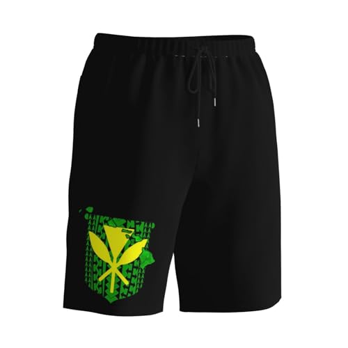 Hawaiian Islands Tribal Kanaka Maoli Mens Swim Trunks Quick Dry Board Shorts 7" - Hawaii Beach Swimwear2