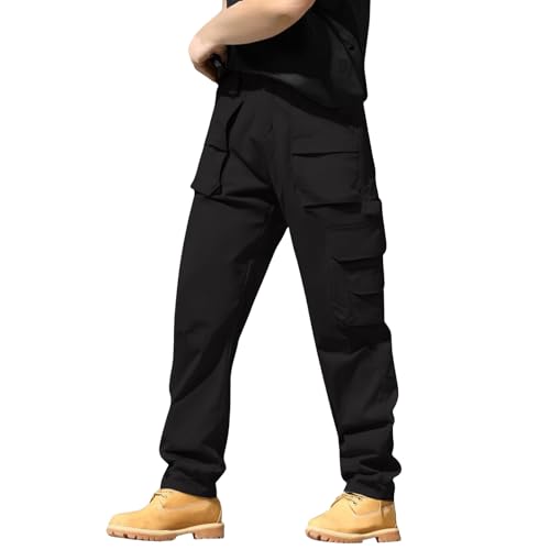 Pantalon cargo pour homme jambe droite pantalon de randonnée imperméable et jogging