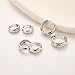 3Pairs Sterling Silver Hoop Earrings Set for Women Trendy Huggie Dainty Earring Jewelry for Women Teens (Silver - 3 Pairs)