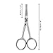 Kovira Precision Nose Scissors with Adjustable Tension Screw - 4 Inch Overall Length - Rounded Safety Scissors for Trimming Nasal Hair & Grooming Eyebrows, Ear Hair & Beards