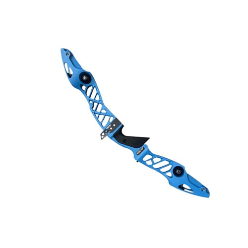 ACCMOS 25 Pulgadas Arco Recurvo Riser Universal Interfaz ILF H6 Arco Recurvo Riser Takedown Caza Tiro con Arco Accesorios para Arcos (Blue)