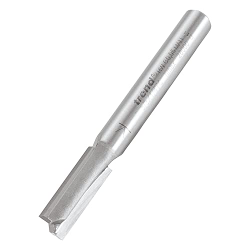 Trend Professional Straight Two Flute Router Cutter, 1/4 Inch Shank, 7mm Cut Diameter, 19mm Cut Length