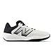 New Balance Men's 696 V6 Tennis Shoe, White/Black, 11.5
