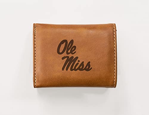 Image of Rico Industries NCAA Laser Engraved Trifold Laser Engraved Tri-Fold Wallet - Men's Accessory