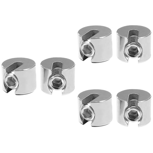 Zerodeko 3 Series De Acero Inoxidable Abrazadera Cuerda De Alambre Clips De Alambre Soga Clip De Cable Clip De Alambre De Acero Inoxidable Clip De Cuerda 2 Piezas X 3