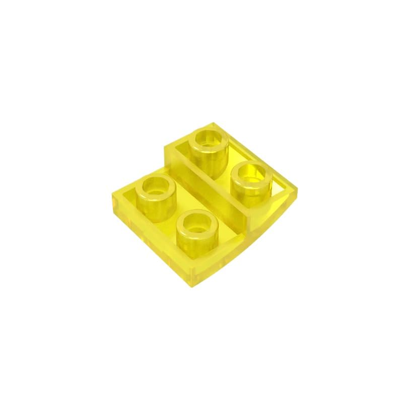 XYEIUGO 32803 Arched Brick Slope Curved 2x2 Inverted, Trans Yellow, 50 PCS — image 1
