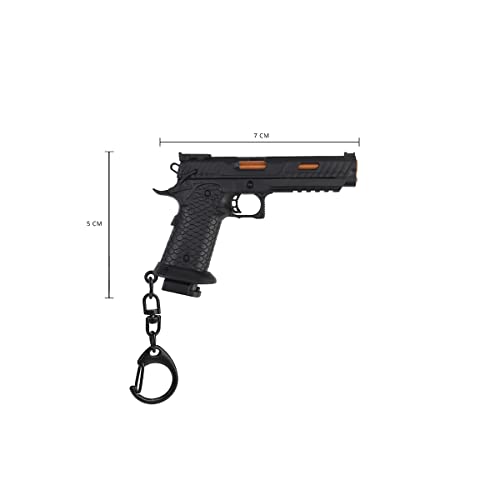 Hi-CAPA 1911 Pistol Key Chain 1:4 TTA Tactical Detachable Mini Pistol Keychain Black