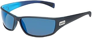 Bolle Python Sunglasses, Polarized GB10 AF, Matte Black/Blue
