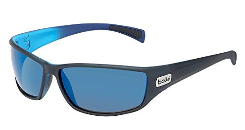 Bolle Python Sunglasses, Polarized GB10 AF, Matte Black/Blue