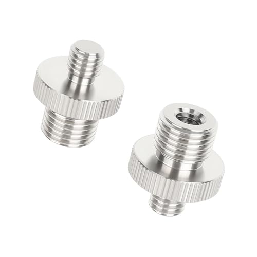 Tornillo de acero inoxidable resistente con roscas macho 1/2-20 y hembra 1/4-20
