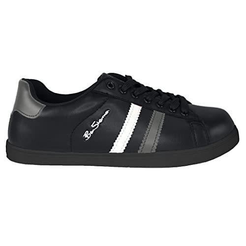 Ben Sherman Original Gustavo II Mens Casual Trainers Black/Grey/White 10