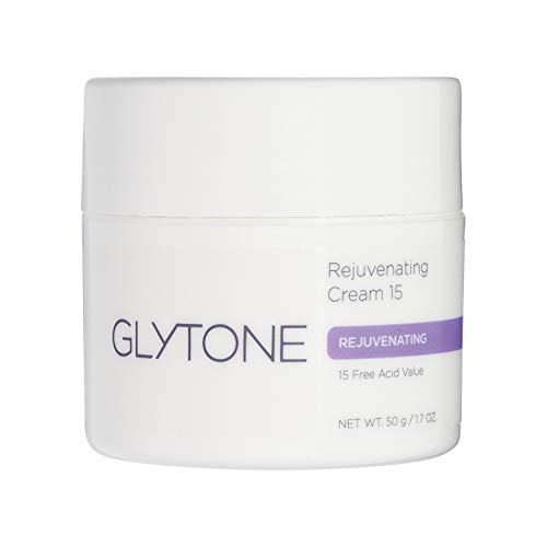 Glytone Rejuvenating Cream with 15 Free Acid Value Glycolic Acid, Moisturizer, Rich Creamy Emollient, Exfoliate, Normal to Dry Skin, 1.7 oz