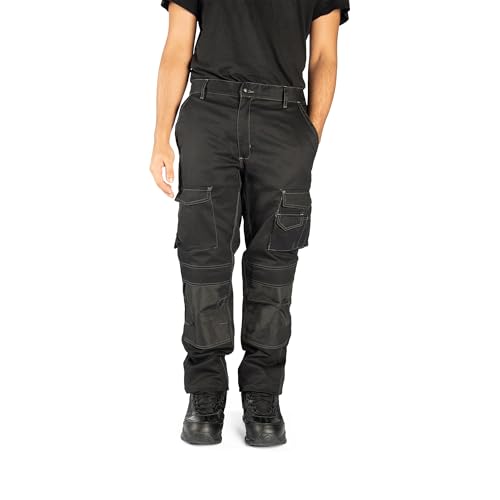 Security Lines Pantalones de Trabajo Highland Multibolsillos Talla 34 (Negro)