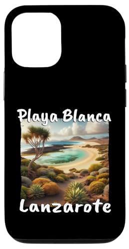 Carcasa para iPhone 12/12 Pro Playa Blanca Lanzarote Vacaciones Playa Desierto de Dunas