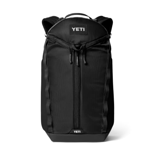 YETI Palo 32L Active Backpack, Large Water-Resistant Daypack, Black
