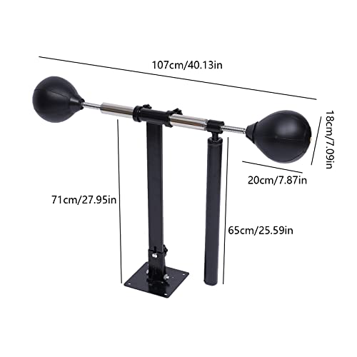Lifujundong Height Adjustable Wall Mount Boxing Speed Trainer, Punching Speed Bag, Punching Ball Punching Focus Bag, 360°Rotatable Reflex Bar #TOP4
