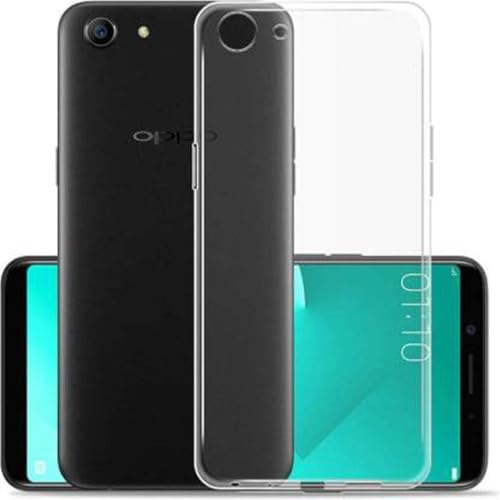Image of COVERBLACK Rubber Silicone Back Cover for Oppo A83 - Transparent