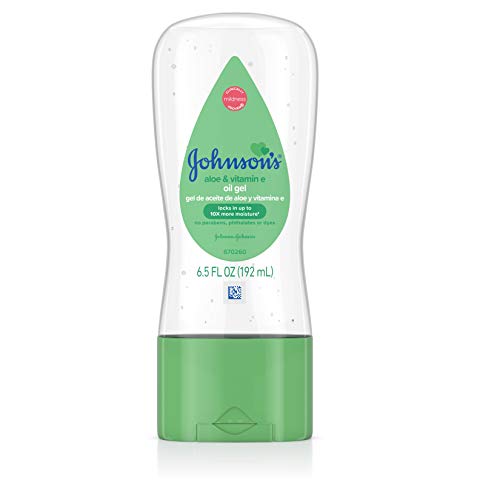 Johnson's Baby Oil Gel with Aloe Vera & Vitamin E, Hypoallergenic Baby Skin Care, 6.5 fl. oz -  Johnson & Johnson, 192724