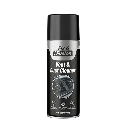 FIX & FUSION A/C Vent and Duct Cleaner | Foaming Spray for Car Air Conditioner | Freshens & Cleans Dust Build-Up | Fast, No-Rinse Formula | Automotive HVAC Refresher & Detailer