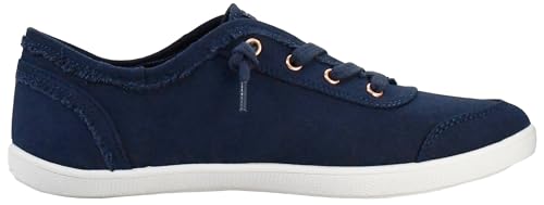 Image of Skechers Women Lace Up Sneaker Shoes | Casual sneaker, Memory Foam footbed, Machine Washable, Flexible outsole, soft canvas upper with tied-off deco laces