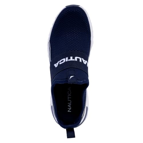Image of Nautica Men's Slip-On Sneakers - Casual Fashion Shoes for Walking, in Medium & Wide Widths