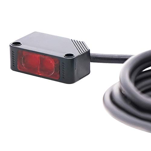 Twidec CA-E3Z-R61 0-2M Adjustable Indoor Wall Mounted Photoelectric Beam Sensor Npn (No Or Nc Switchable) Photoelectric Sensor Switch Proximity Switch 2M Line Cable Induction thumb #2
