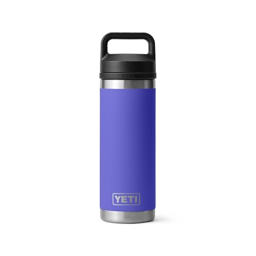 Image of YETI Rambler 18 oz Bottle, Leakproof, Vacuum Insulated, Stainless Steel with Chug Cap, Ultramarine Violet