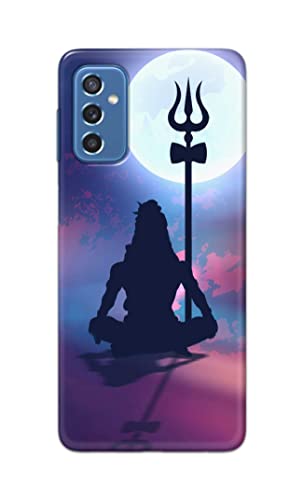 Image of Printed Hard Back Cover Case for Samsung Galaxy M52 5G Back Cover (Lord Shiva) -1302