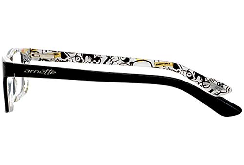Image of ARNETTE Lo-Fi AN7060-1119 Eyeglasses TOP BLACK /FANTASY Frame 47mm w /Clear Demo Lens