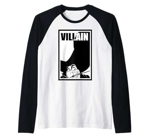 T-shirt Disney Captain Hook Raglan pour Vos Sorties en Parcs d'Attractions