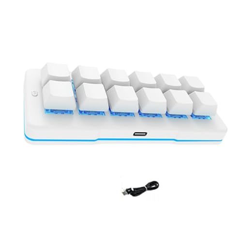 �L�[�p�b�h 12Key USB C �R�[�h�t���L�[�{�[�h�A�N�C�b�N�R�}���h�V���[�g�J�b�g�p�J���[�Q�[�~���O�L�[�p�b�h