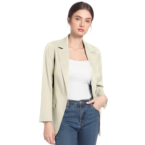 FARVALUE Womens Spring Casual Blazers Long Sleeve Notch Lapel Work Office Fall Blazer Jackets with Pockets2