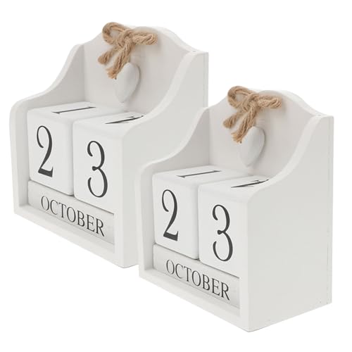 Calendrier Éternel Bois Cube : Solution Gestion du Temps pour Bureau