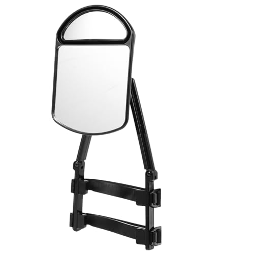 LALADEFIEE Rétroviseur de Remorquage avec Double Miroir Plat et Convexe Auxiliaire pour Voiture Caravane et Camping-car Large Champ de Vision Facile à Installer