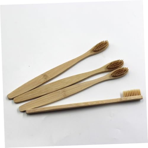 FOMIYES 12 Stück Teiliges Natürliches Zahnbürsten set mit Weichen Borsten für Gründliche Reinigung und Schonende Zahnfleischmassage Ergonomischer Rutschfester Griff Nachhaltige – Bild 6