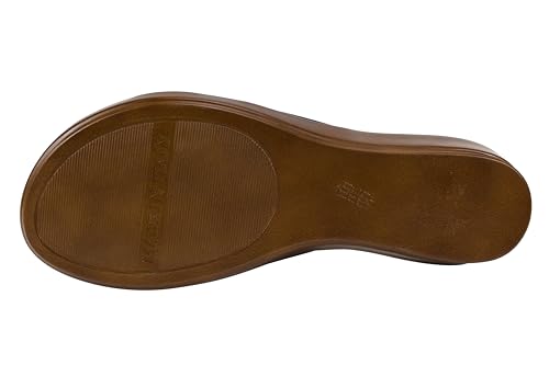 Image of ITALIAN Shoemakers Women's Sofy Wedge Sandal, Comfort Casual Open Toe - Made in Italy, 1.5 inch Heel