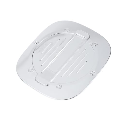 Partuto Fuel Tank Door Cap for Ford Escape 2020-2025 Fuel Filler Flap Cover Adhesive Type Chrome Silver Tone ABS Fuel Filler Door Gas Cap