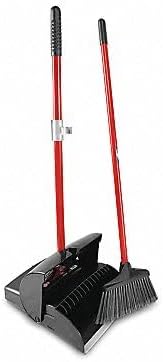 LIBMAN 1193 Lobby Pan/Broom Set,Closed,Rbbr Lip,PK2