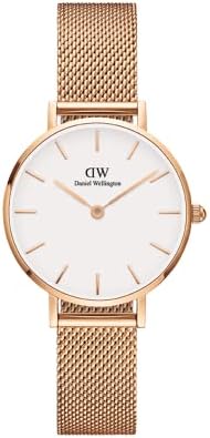 Daniel Wellington Petite Melrose Orologio Donna, 28mm, in Maglia, Oro Rosa  : Amazon.it: Orologi