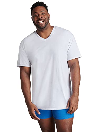 Image of Fruit of The Loom Men's Premium Tag-Free Cotton Undershirts (Regular and Big & Tall)