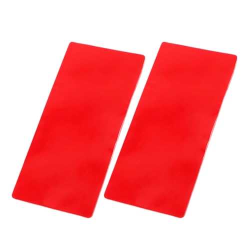 POPETPOP Película Adhesiva Roja para Limpiaparabrisas de Coche 2piezas, Activador Automático de Lluvia Plástico Resistente y Compatibilidad Amplia para Parabrisas