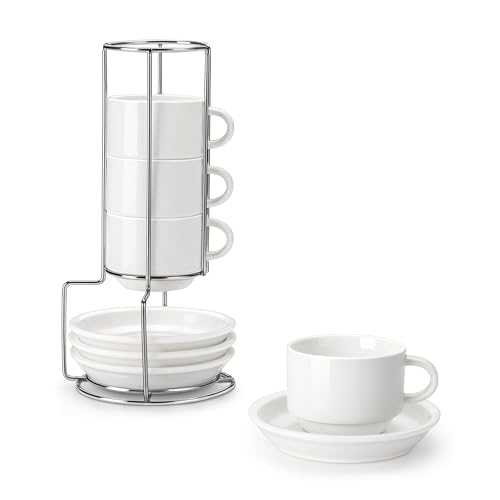MALACASA Serie Regular, Espressotassen Set, Porzellan Espressotassen...