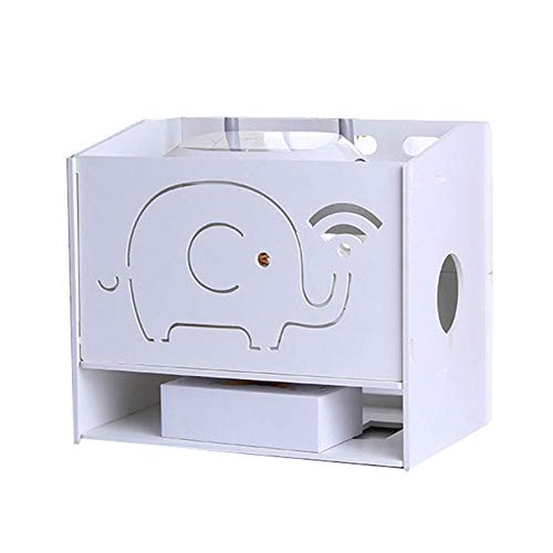 Caja para enrutador de oficina en casa organizador vertical para un salón sin desorden