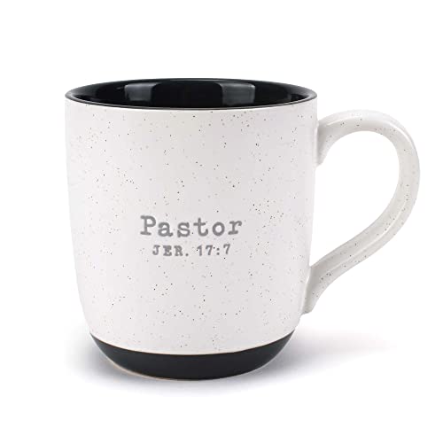Lighthouse Christian Products Pastor Speckled Grey 13 ounce Ceramic Coffee Mug