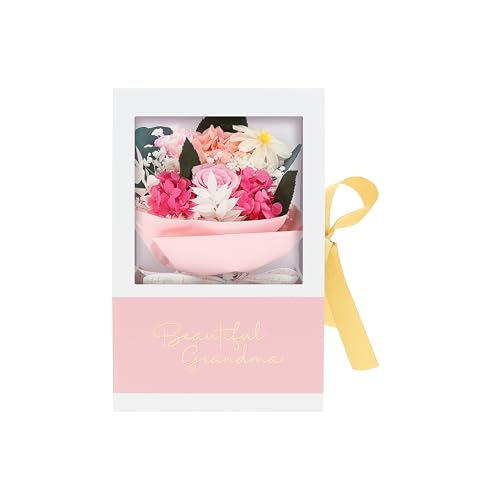 Ramo floral preservado para abuela en caja regalo miniatura 6