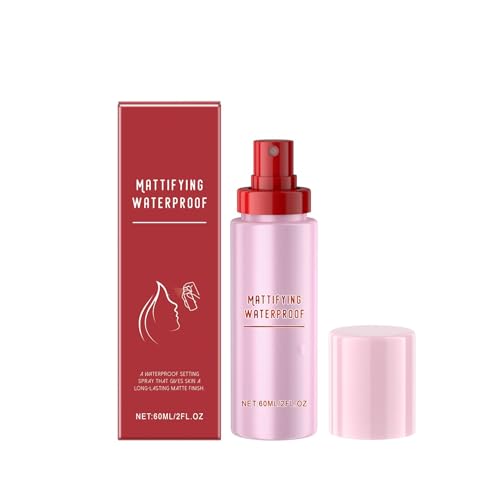 Spray Fijador de Maquillaje Matificante | 60 ml | Hidratante Ligeramente | Minimiza los Poros y Calma la Piel | Acabado Mate Resistente al Agua, Apto para Piel Sensible